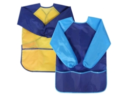 JILLIOPER Delantales artísticos para juegos, 2 piezas de poliéster impermeable, seguros y no tóxicos, para actividades creativas, aptos para niños de 5 a 8 años