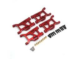 Rojo 12pcs/4pcs Piezas Metálicas Mejoradas Brazo Oscilante Suspensión Delantera Trasera 1/14 Zd Racing Mt16 Rlaarlo Jiusi Mt14r Pt14r Accesorios Rc