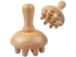 Massageador de Madeira de Cogumelo para Terapia Corporal MDUG
