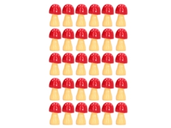 2026 30 mini setas para decoración de casas de muñecas 1:12 1:6 Adornos para paisajes