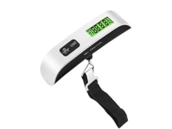 Báscula De Viaje Electrónica Máx 50kg – Pantalla Lcd Retroiluminada – Función Tara Y Termómetro – Portátil