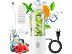 Licuadora personal Chronus de 17 oz y 176 W para batidos, jugos, hielo y preparación de alimentos, compacta y versátil (blanca)