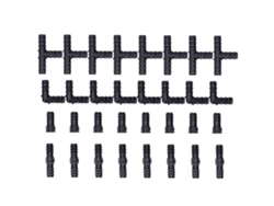 Kit De 32 Piezas De Accesorios Para Riego Por Goteo, Conectores En T, 1/2 Pulgada, Para Invernadero De Jardín.