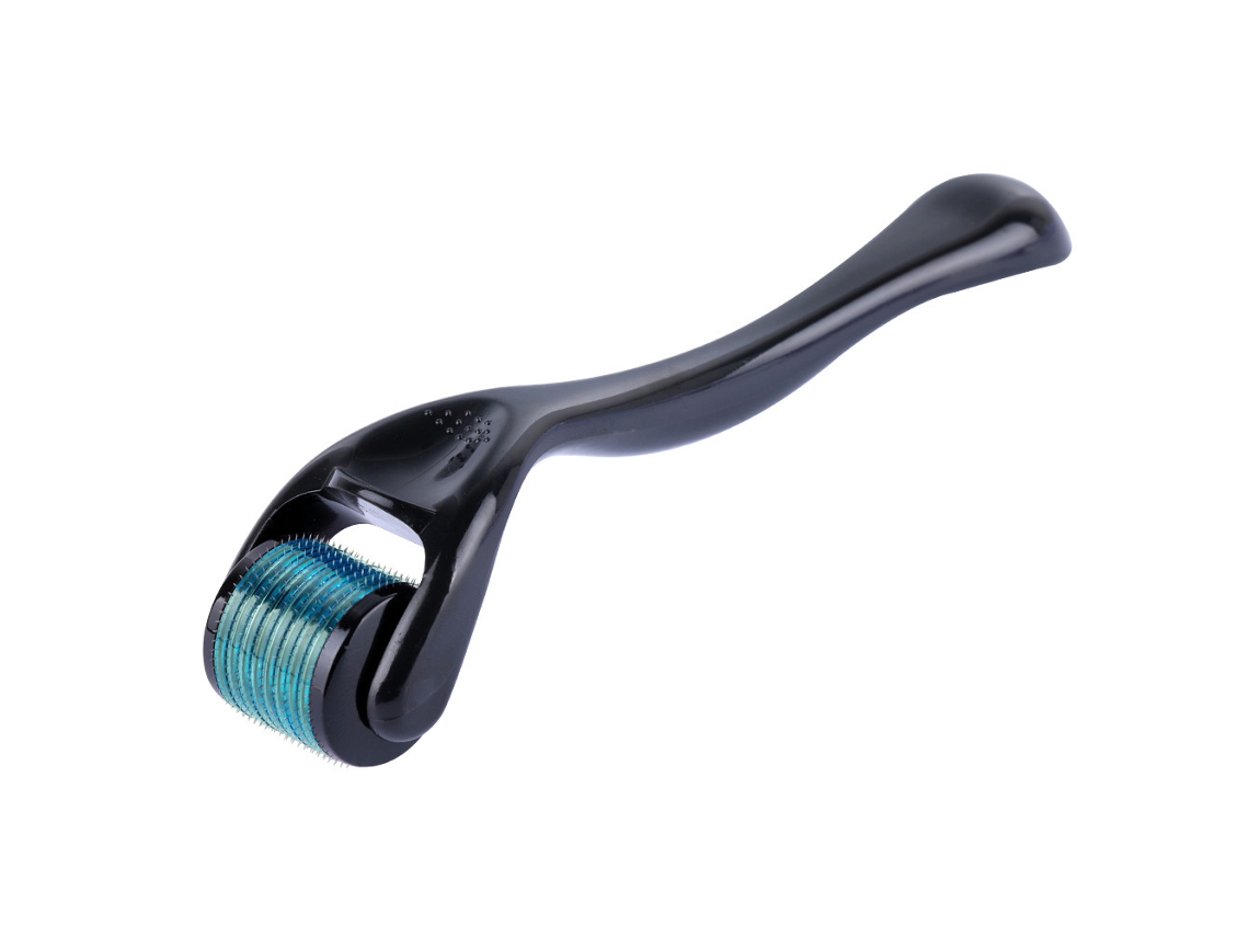 Rodillo de microagujas Yuysan de 0,2 mm para uso facial, estético y cuidado diario de la piel, color azul.