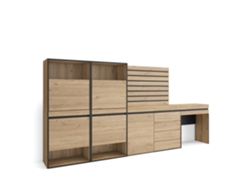 Zapatero | Organización del almacenaje | 297 x 145 x 35 cm | Para dormitorio | Cómoda | Listones decorativos | Madera | Tocador | Roble | Duérmete Online