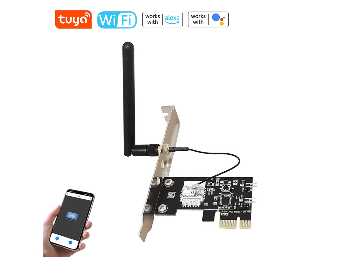 Tuya Interruptor de reinicio de energía inteligente Wifi Control remoto Aplicación Programación por voz Compartir S/MARCA