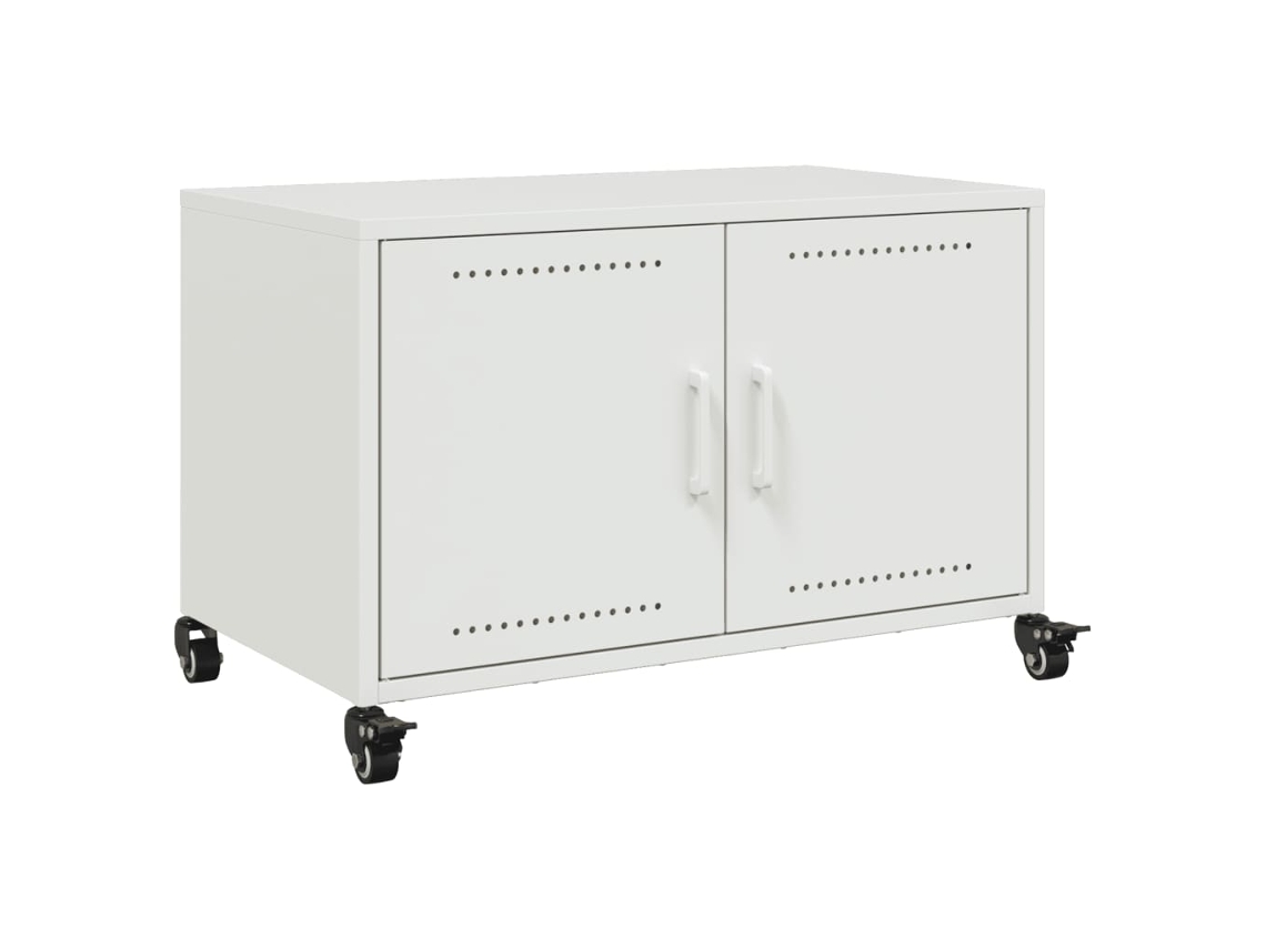 Mueble De Tv VIDAXL Blanco Acero (100.5x39x43.5 cm)