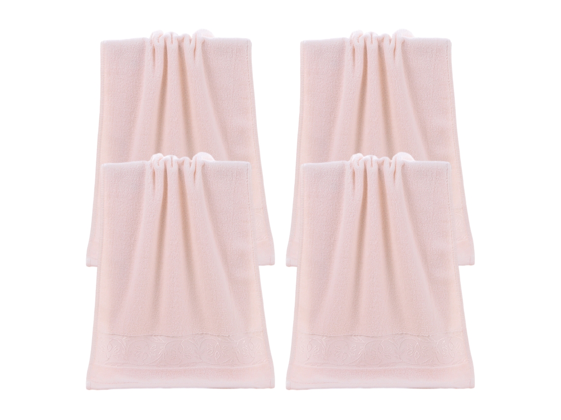 Toalla de Manos Kofihety Absorbente Baño Rostro Algodón Rosa (34x20x10cm)