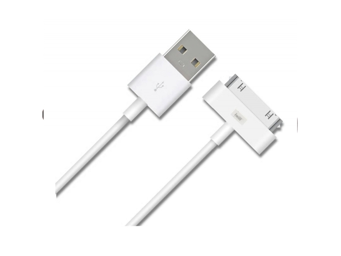 Cable BIWOND Iphone 3/4/4S Blanco Biwond 1.5M 30 Pins