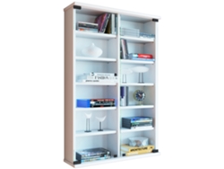 Zuntisa Mueble de Pared Vcm para Cd Dvd Puerta Cristal