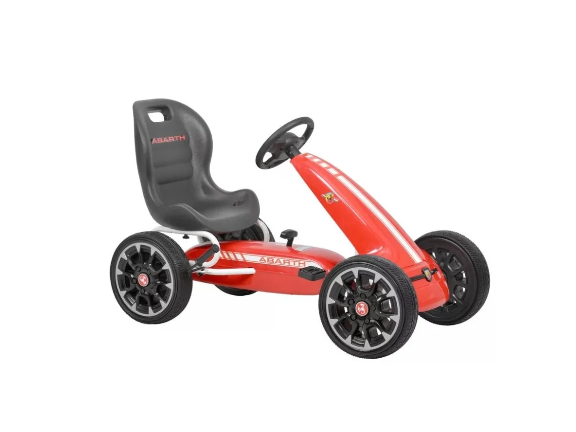 Kart Abarth a pedales rojo, carga máx. 25 kg (Edad mínima recomendada: 3 años)