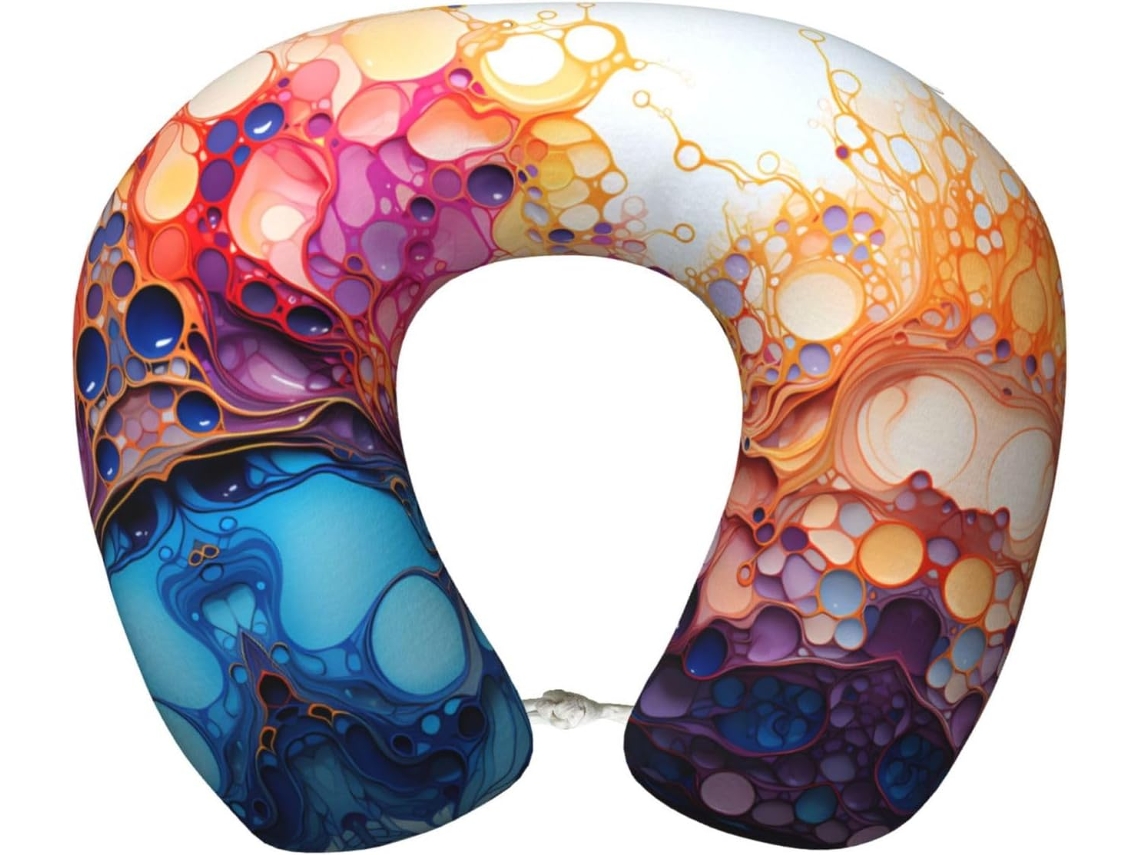 Almohada Viaje Espuma Viscoelástica Poliéster, Felpa Viscoelástica: Cómodo: Soporte. Ajustable