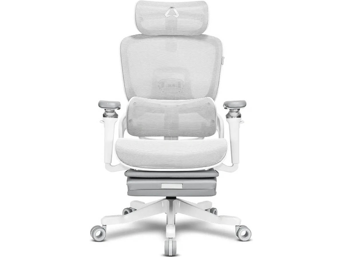 Silla Ergonómica de Malla Alpha Gamer Swell Blanca/Gris