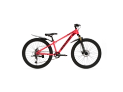 Bicicleta de montaña Generation X8 de 26 pulgadas - Rosa con guardabarros
