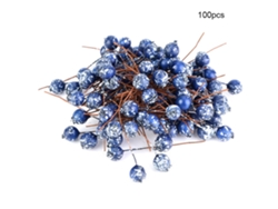 Ramo de cerezas azules artificiales para decoración del hogar, la oficina, bodas y fiestas Aiailikill
