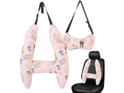 Soporte Para La Cabeza Del Niño Mientras Duerme En El Coche, Almohada De Asiento De Viaje En Forma De H, Descanso