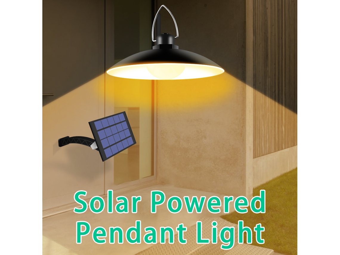 2026-lámpara Colgante Solar Con Panel Ajustable Sensor De Luz Auto On/off Resistente Al Agua Ip65 Para Jardín Patios Exterior/interior