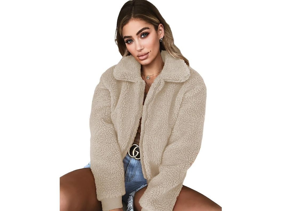 2026-abrigo De Alpaca Suave Para Mujer Moda Nueva Color Sólido Caliente