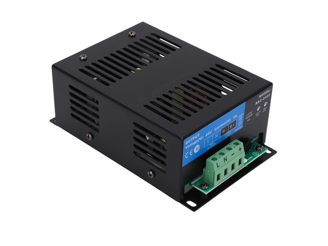 Cargador de batería 2026dz, CC 24 V, 135 W, entrada CA 100-280 V, protección de circuito de control de 2 pasos.