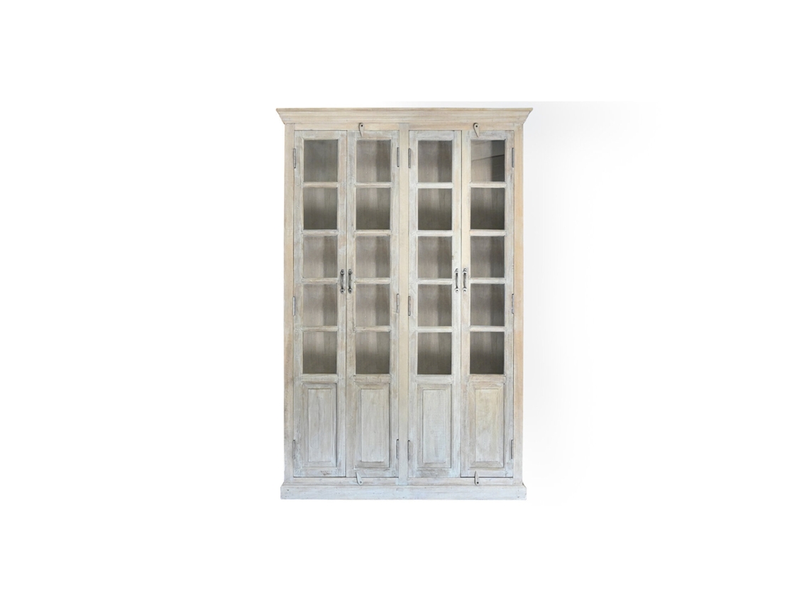 Vitrina Mango 4 Puertas Decape Blanco 135x50x210cm