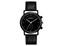 Reloj de pulsera Gaiety de estilo sencillo, de piel sintética, para hombre.