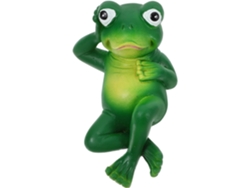Figura De Rana Con Un Diseño Divertido, Para Jardín E Interiores, Fabricada En Resina. Figura Decorativa Para Jardín,