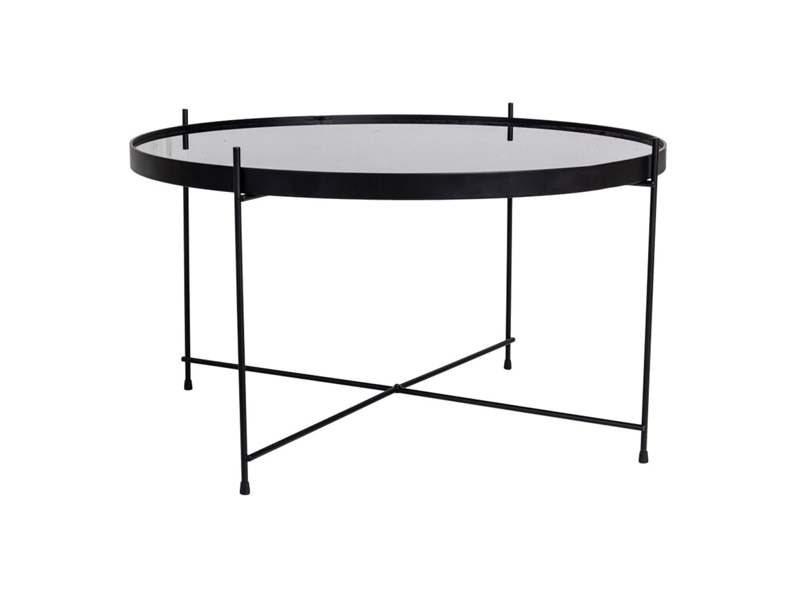 Mesa de café de acero negro Ø 70 x 40 cm HOUSE NORDIC