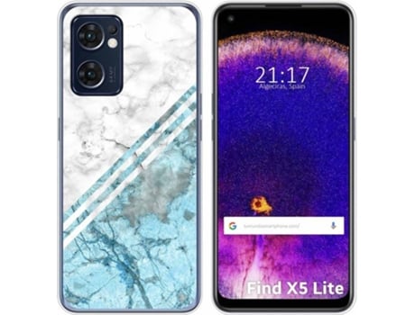 Carcasa Oppo Find X5 Lite 5G TUMUNDOSMARTPHONE Dibujos Mármol 02 Multicolor