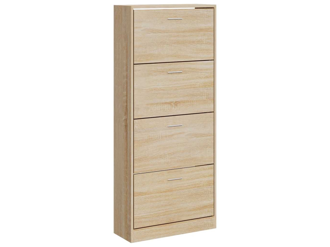 Maison Exclusive - Zapatero Madera Contrachapada Roble Sonoma 63x24x147 Cm