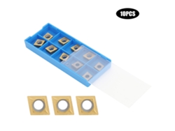 Inserto De Cuchilla Cnc 09t302-r0.2 Nc3020 De Acero Resistente A Impactos Para Corte De Bordes Grandes, 10 Unidades.