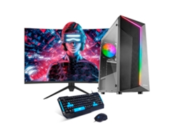 Desktops Gaming Neo-PC (AMD Ryzen 5 4600G – 16 GB RAM – 480 GB RAM – Monitor FullHD 27" teclado y ratón  –  Windows 11)