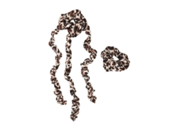 Rodillo Para Pelo Sin Calor Con Scrunchie Diadema Rollers Para Dormir Herramienta De Peinado Estampado Leopardo
