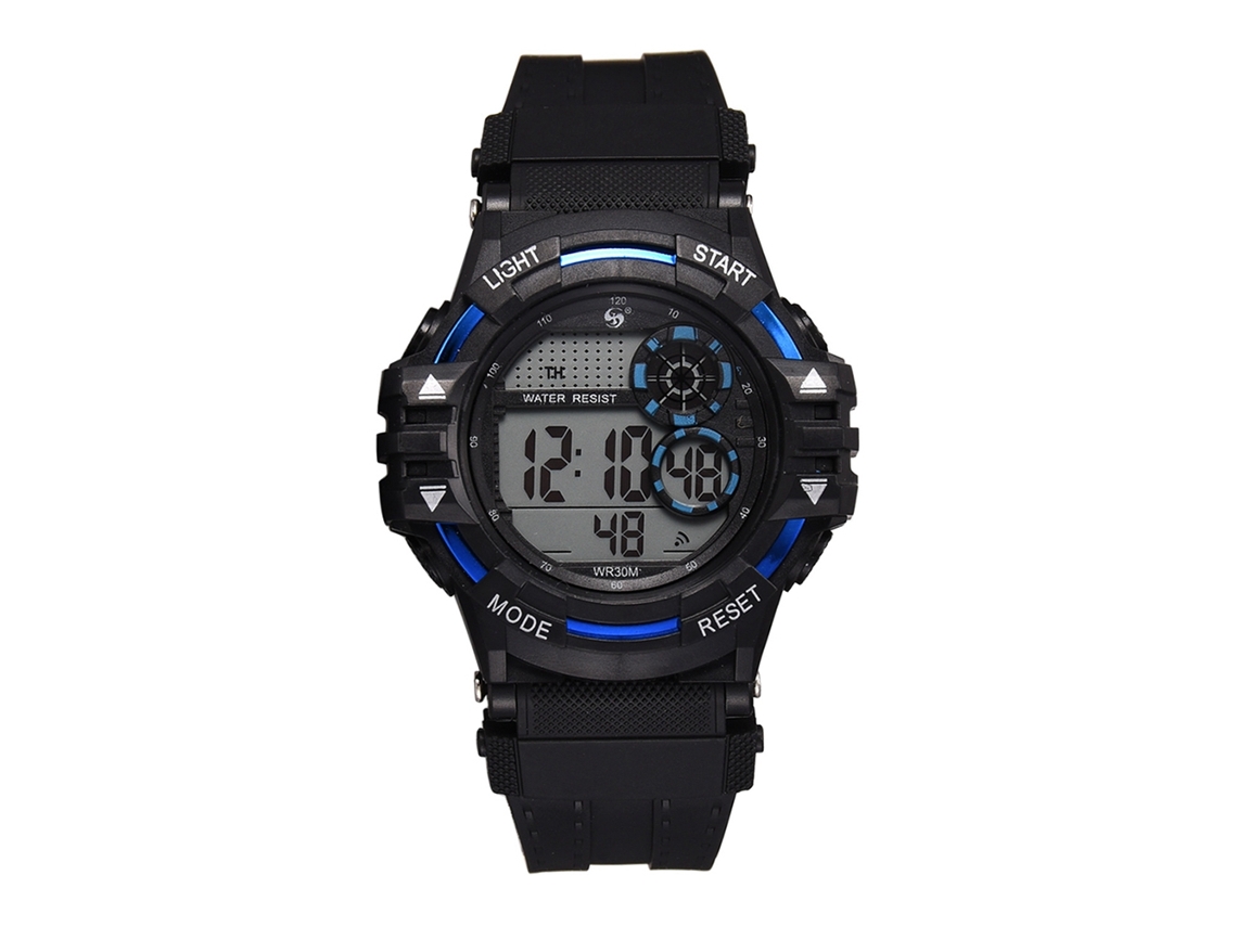 Reloj Electrónico Deportivo Exterior Hombre Estudiante Pulsera Impermeable Azul