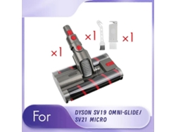 For Sv19 Omni-glide/sv21 Micro Double Roller Brush Vacuum Head Kit Soft Roller Cleaner Head Replace