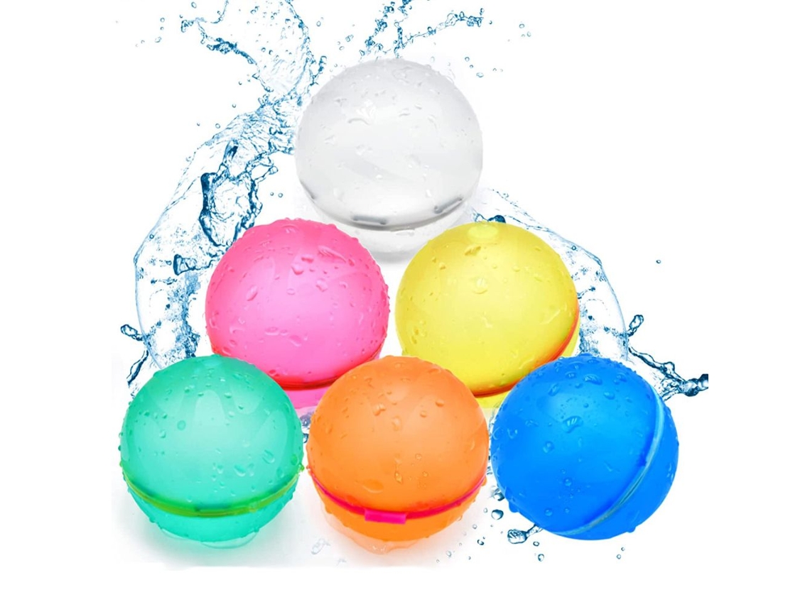 JILLIOPER Globos de agua reutilizables de llenado rápido, juguetes de silicona ecológicos para aventuras infantiles al aire libre, diseño a prueba de fugas, cie
