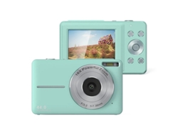 Cámara digital Bestvite DC403 1080p, zoom 16x, luz prediseñada anti-LED, tarjeta TF de 32 GB, color verde