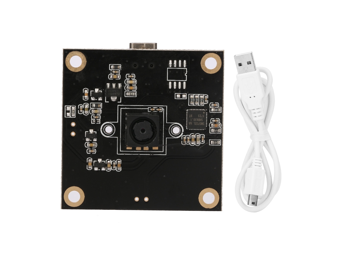 Módulo de cámara USB con lente gran angular de 60°, 5 MP OV5640, resolución de 2592*1944, modelo HBV-1204FF