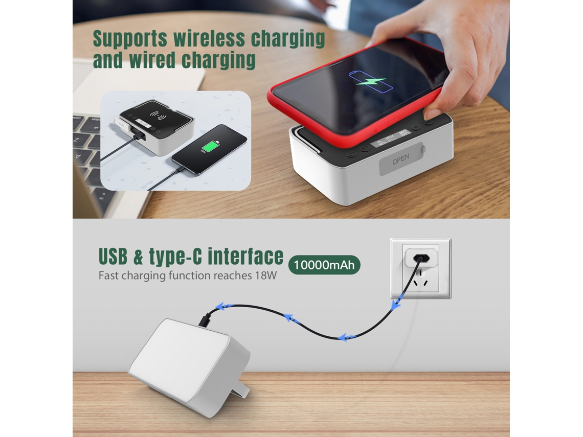 Linterna de camping recargable USB de alta potencia e impermeable