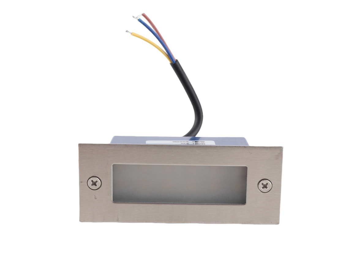 Bj-luces De Degrau Retangulares Resistentes À Água De Aço Inoxidável Para Interior E Exterior Paisagem Led