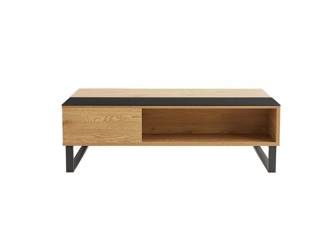 Mesa de Centro Elevable En Madera Y Metal Wynn MILIBOO