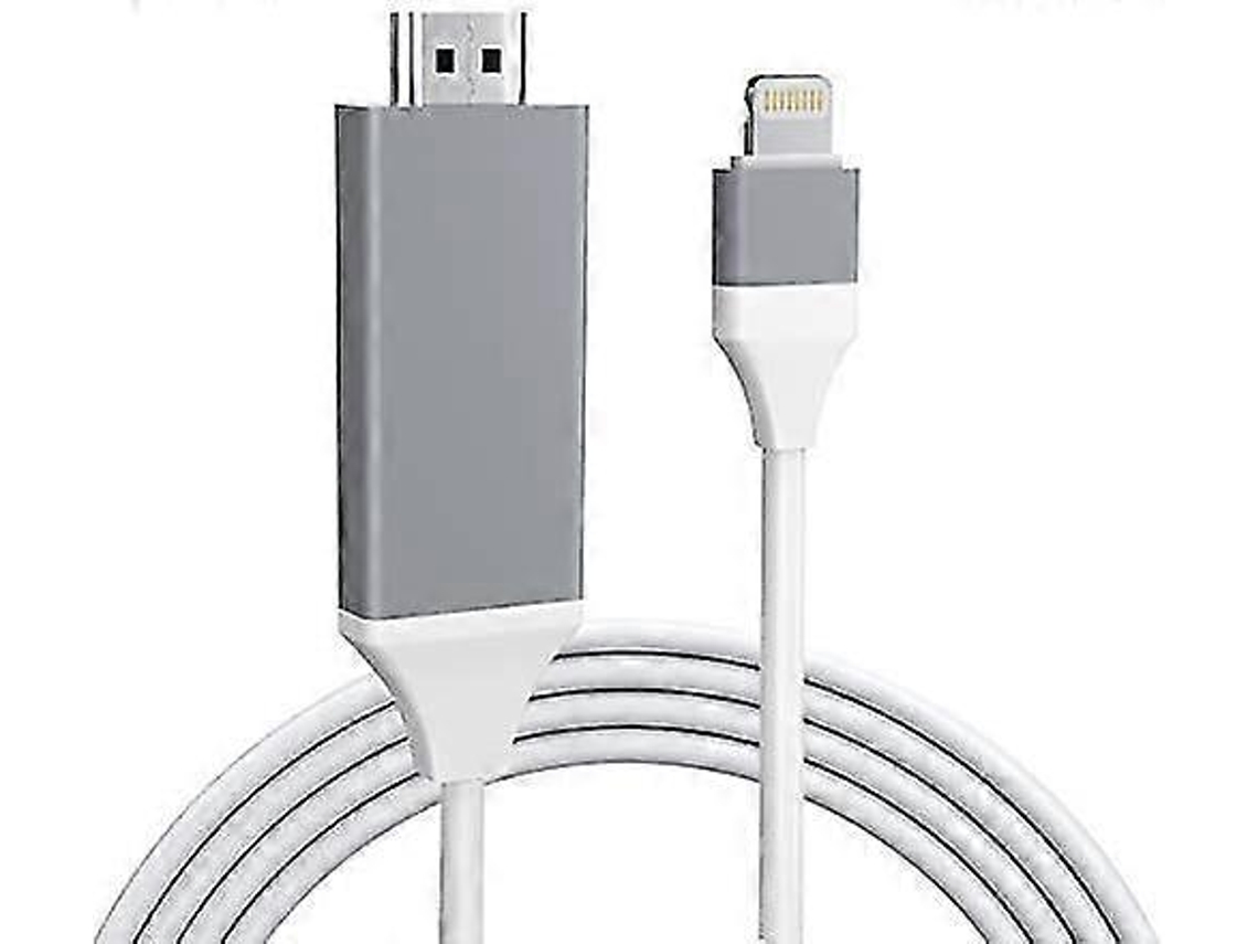 Adaptador Lightning a HDMI, adaptador AV digital Lightning a HDMI 2K, adaptador Hengjian de iPhone a HDMI