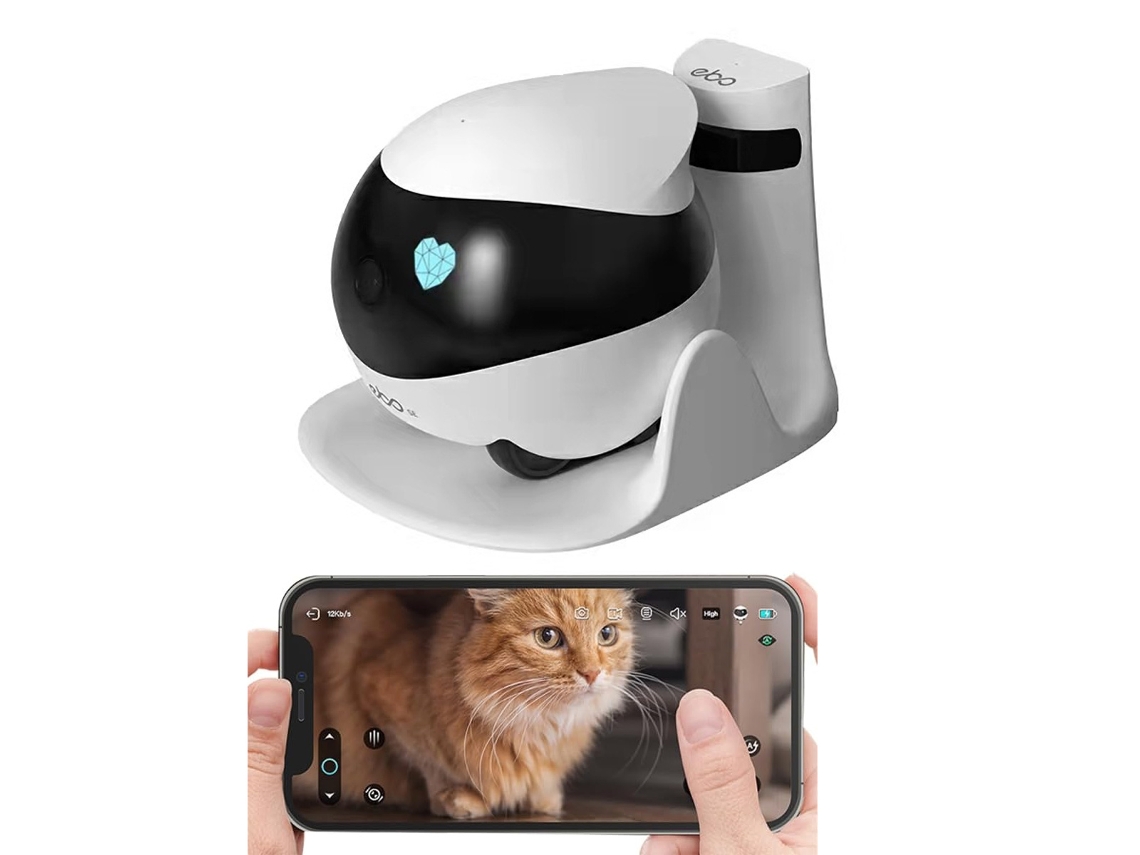 Cámara de vigilancia IP Ebo Se Dog Cam 1080p con wifi, audio bidireccional, visión nocturna y detección de mascotas