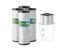 Juego de 4 filtros de cartucho para piscinas de 7,4m² compatibles con Pentair CCP320 Tekmaquinas