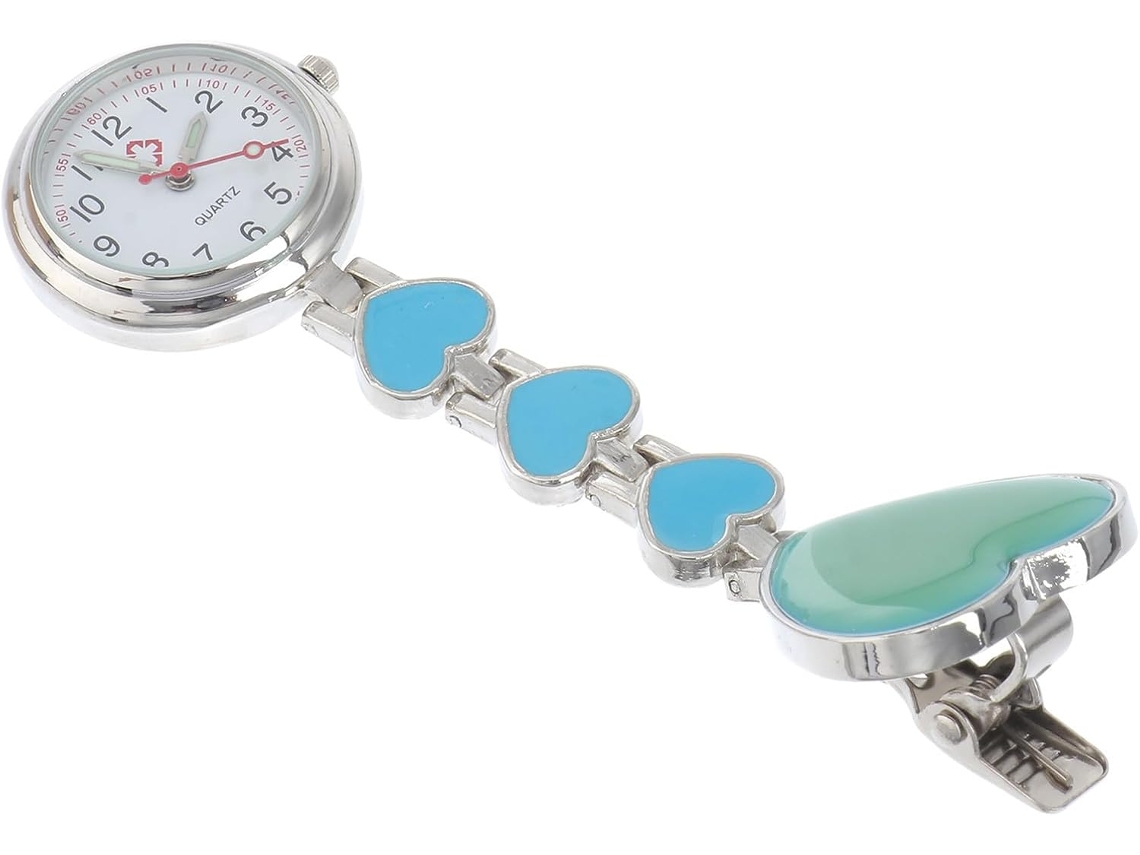 Reloj Enfermera Luminoso Diseño Creativo Aleación Estilo Colgante Centros Médicos Decoración Médica Azul