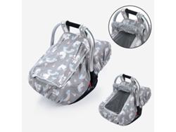 Funda para asiento de coche Eifson Baby, resistente al viento y a las patadas, para todas las estaciones (gris)