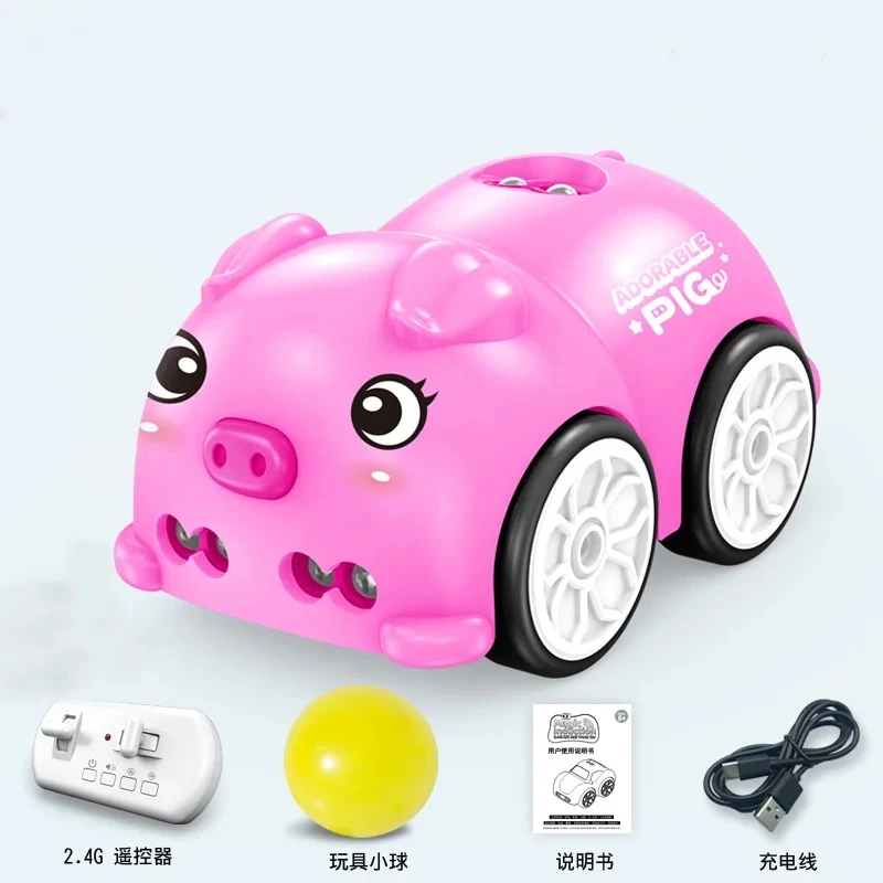 El Coche De Juguete Eléctrico (pink Pig) Cuenta Con Funciones De Evitación De Obstáculos, Seguimiento Y Carga.