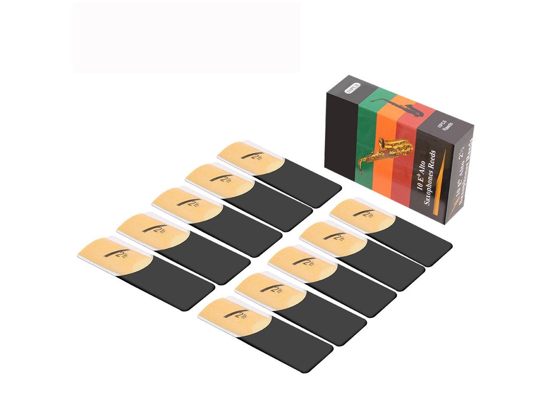 Cañas De Bambú Secadas Naturalmente Para Saxofón Alto En Mi Bemol, Durezas 1.5-4.0, Accesorios Para Instrumentos De Viento.