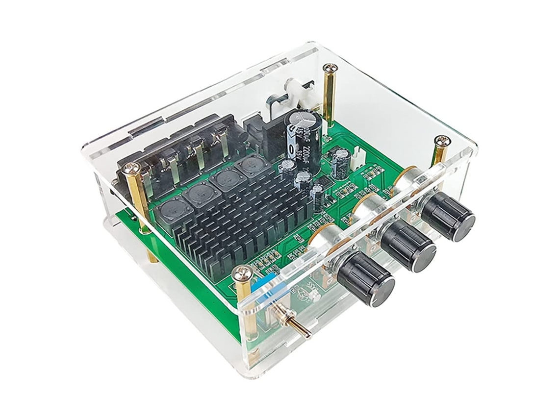 Placa Amplificadora De Audio Digital Tpa3116d2 De 80 W X 2 Con Carcasa