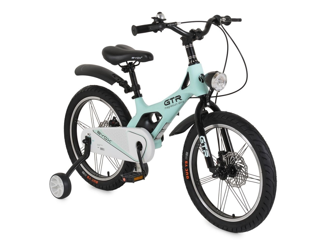 Bicicleta Infantil Byox Gtr 18" Con Cuadro De Magnesio Y Frenos De Disco - Mint