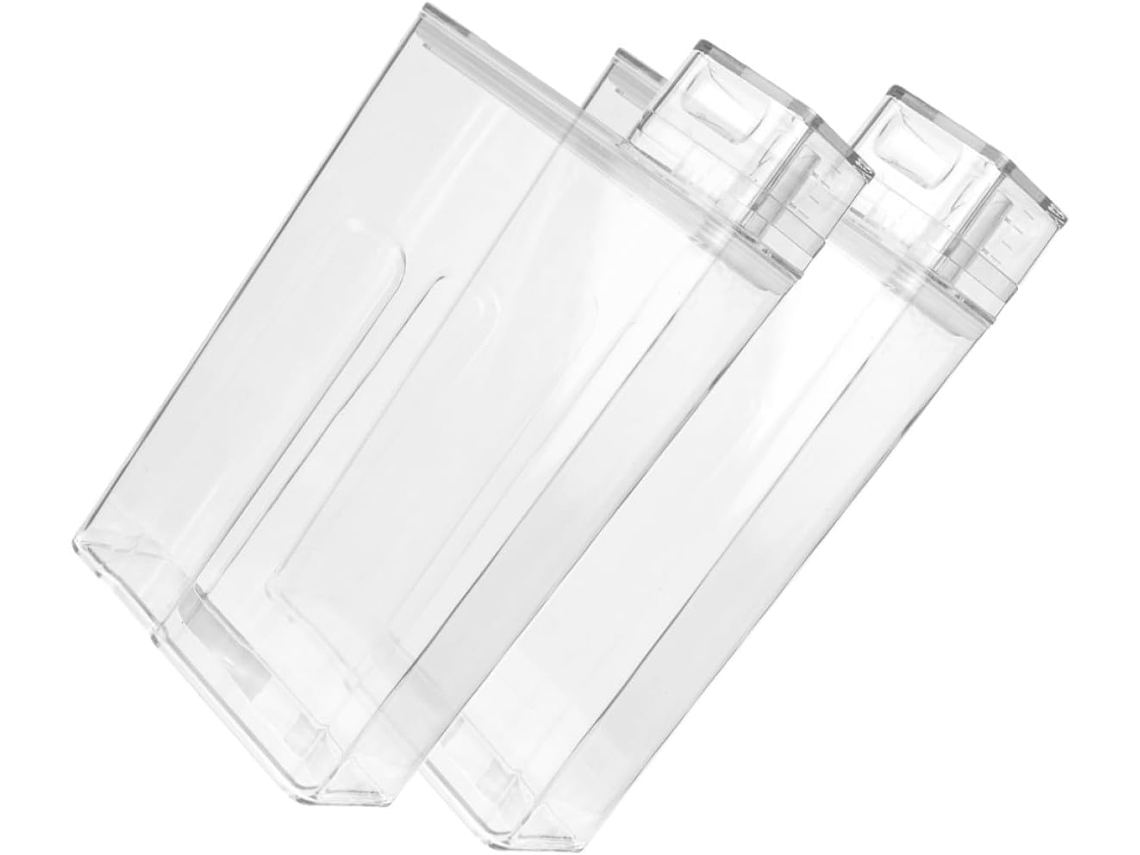 Dispensador De Lavanderia Reutilizável, 2 Unidades, Frasco Transparente Com Tampa Hermética, Recipiente De Grande